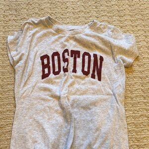 Brandy Melville Gray Boston Tee
